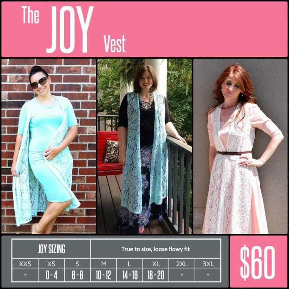 LuLaRoe Joy Vest